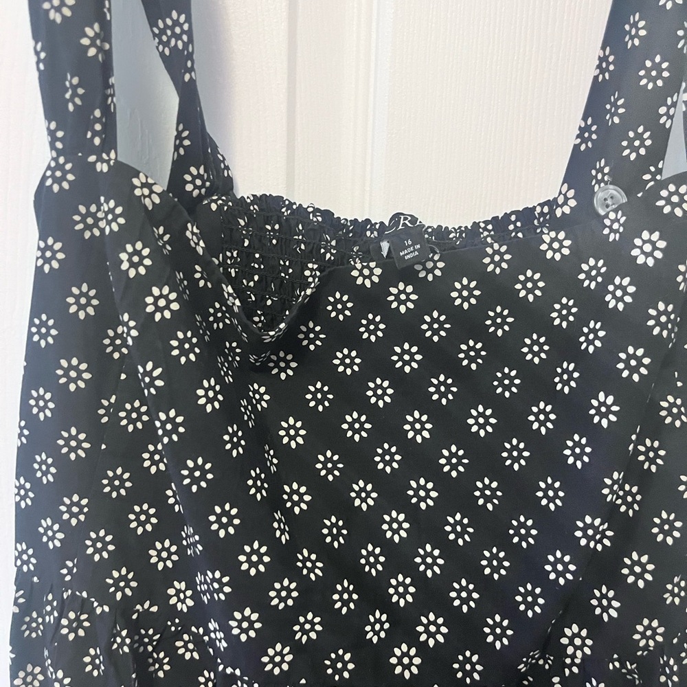 J Crew Squareneck Midi Dress in Block Print - Picture 6 of 12